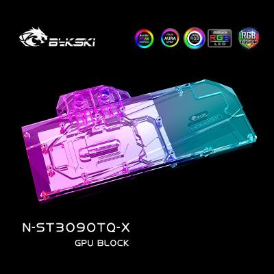 Bykski GPU บล็อกระบายความร้อนด้วยน้ำสำหรับ ZOTAC Geforce RTX 3080 10G 6X OC,เครื่องทำน้ำเย็นแบบเต็มฝาครอบ12V 4PIN/5V 3PIN RBG,N-ST3090TQ-X
