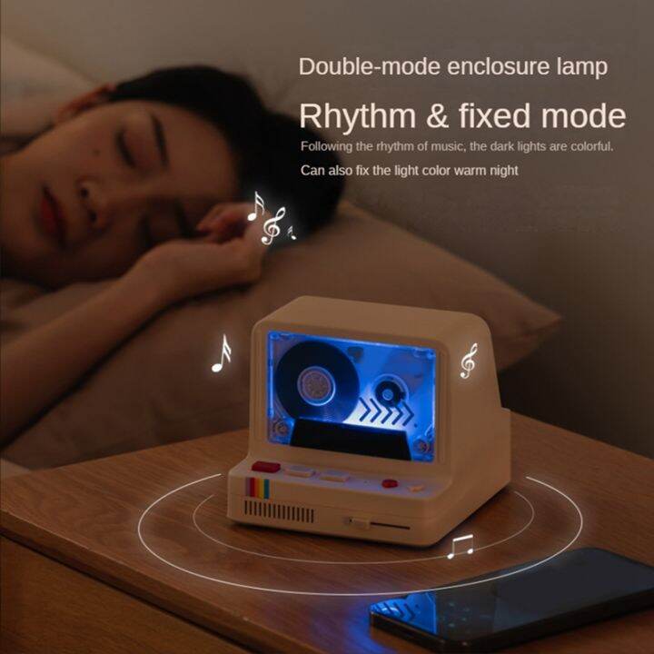 classic-tape-bluetooth-speaker-retro-convenient-portable-aromatherapy-night-light-multi-function-mini-audio