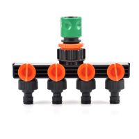 Drip Irrigation 4-Way Garden Tap Water Splitter Water Pipe 4 way Splitter Irrigation Valve Quick Connector Female 1/2 3/4 1