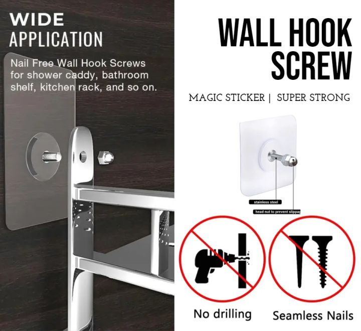 A hanging shelf with no nails, screws or glue. Is this magic?