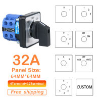 LW28-32 32A High Quality Rotary Cam Switches Switch Changeover Control Switch Panel Mounted For Electrician Using Tools