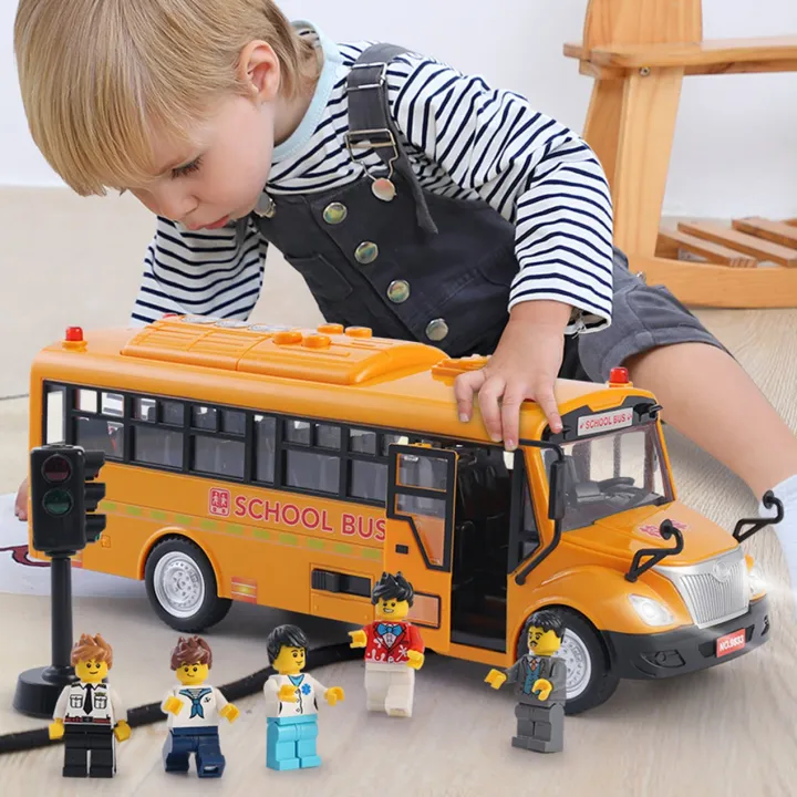 [GOODSHOP] Big School Bus With Lights and Music Songs and Cool Open ...