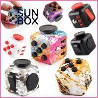 SUN BOX สำนักงาน แบบพกพา สร้างสรรค์ บรรเทาความวิตกกังวล ของเล่นต่อต้านความเครียด Fidget Cube ออทิสติก ลูกเต๋าบีบอัด