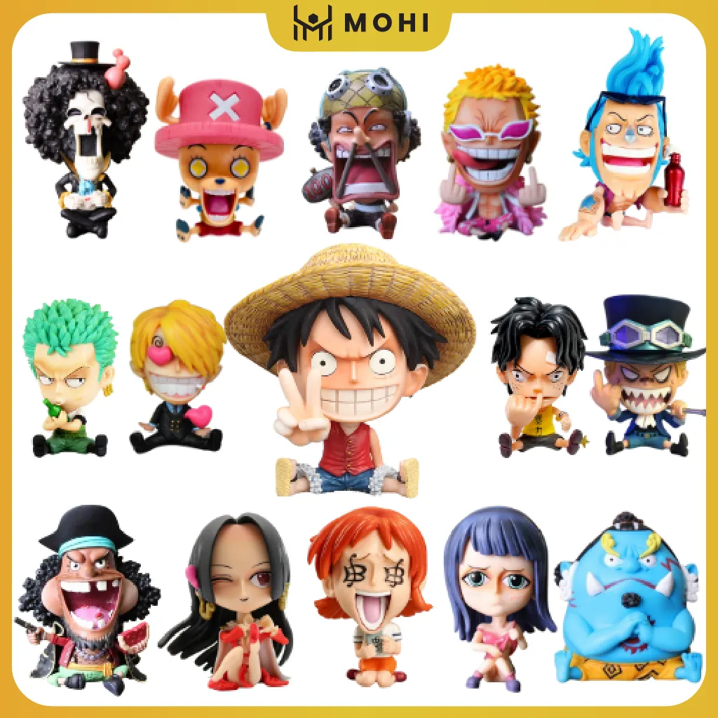 Những mô hình Figure Luffy Chibi - Zoro Chibi - Sanji Chibi - Ace Chibi sẽ khiến cho nhiều fan của One Piece sốt sắng. Với việc sử dụng các vật liệu chất lượng cao và độ chi tiết tuyệt vời, những mô hình này sẽ đem lại cho bạn những giây phút giải trí tuyệt vời. Đừng chần chờ gì nữa, đến và thưởng thức ngay nhé!
