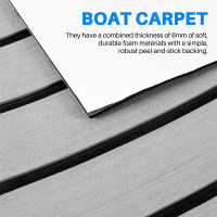 6MM Self Adhesive EVA Foam Teak Sheet Marine Boat Yacht Synthetic Decking Foam Floor Mat Flooring 240X45cm