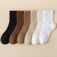 Mens Socks Cotton New Autumn Winter Casual Breathable Sports Socks For Men Solid Color Compression Socks Male Absorb Sweat Soft Socks