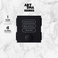 ART DNA รุ่น A77 สวิทซ์คำสั่ง (ห้ามรบกวน/ทำความสะอาด/โปรดรอ) Doorbell With DND MUR P. Wait Socket สีดำ ปลั๊กไฟโมเดิร์น ปลั๊กไฟสวยๆ สวิทซ์ สวยๆ switch design