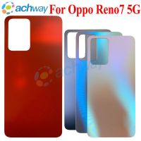 ใหม่6.43 "สำหรับ Oppo Reno 7 5G เคสกระจกหลังประตูฝาหลังปิดโทรศัพท์หลังสำหรับ OPPO Reno 7 5G CPH2371ฝาหลังปิดโทรศัพท์ LHG3761อะไหล่