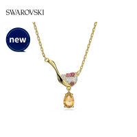 สร้อยคอจี้รูปน้ำแข็งถั่วแดง CARITI สวารอฟสกี้ [New Product] Swarovski CARITI Pendant Red Bean Ice Shape Necklace Gift Womens Necklace Clavicle Chain K Gold Plated Necklace