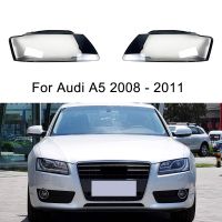 โคมไฟอัตโนมัติ A5เคสสำหรับ Audi 2008-2011ฝาครอบไฟหน้ากระจกหน้าสำหรับป้องกันรถยนต์หลอดไฟหน้าโคมไฟฝาปิดเลนส์กรอบโป๊ะ