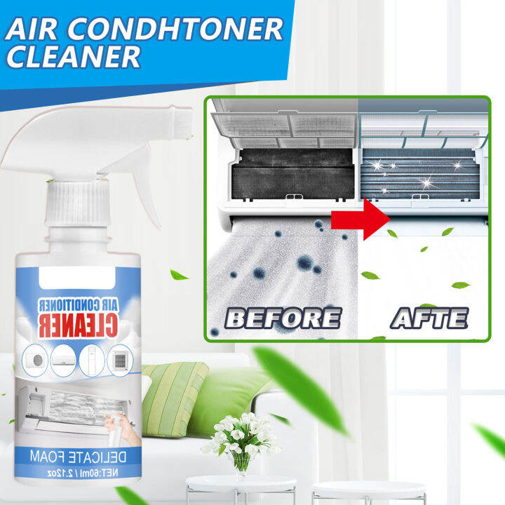 Air Conditioner Descaling Foam Easy Cleaning Eliminate Odours Clean Up ...