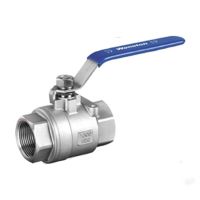 Stainless Steel SS 304 Pipe Two-piece Ball Valve Female Threaded 1/4 3/8  3/4 1 1-1/4 Sanitary ON-OFF Ball Valve Straight Valves