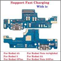 แท่นชาร์จ USB 1pcs ปลั๊กซ็อกเก็ตพอร์ตเชื่อมต่อสําหรับ Xiaomi Redmi Note 4X 5 Plus Charger Data Flex Cable อะไหล่ทดแทน