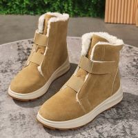 Winter Thick Plush Warm Snow Boots Women Plus Size Non Slip Cotton Padded Shoes Woman Faux Suede Platform Ankle Botas Mujer 2023