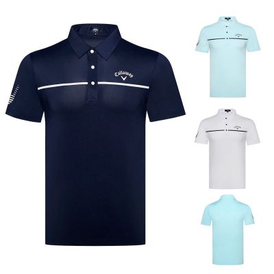 Le Coq PXG1 PING1 Titleist Castelbajac Master Bunny G4♤┇✌  Summer golf clothing mens short-sleeved T-shirt quick-drying outdoor jersey sports POLO shirt sweat-absorbing golf top