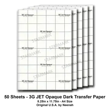 Neenah 3G JET-OPAQUE® Digital Transfer Paper 8.5x11(10 Sheets