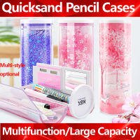 Pencil Case Translucent Quicksand Pencil Cases NBX Multifunction Pencil Box Creative Cylindrical Pencil Box Large Capacity Kid