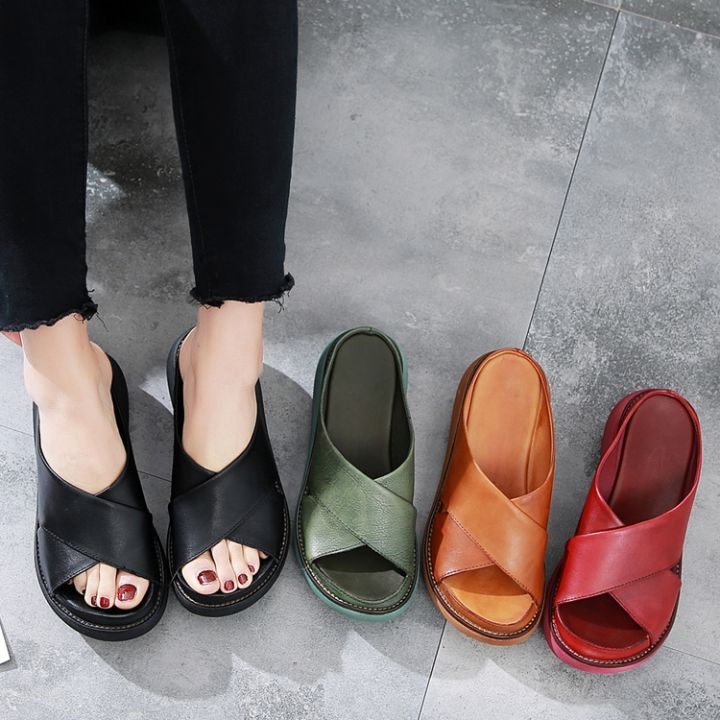 Recool wedge sandals women sandals korea style Tebal Tunggal Platform ...