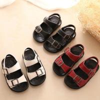 ☽✧✤ toddler shoes baby sandals Leather korean style casual non-slip soft sole boy childrens sandals suitable for 1 2 3 4 5 6 7 8 9 10 years old kids shoes handsome sandal