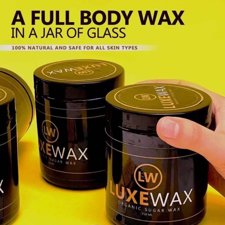 【New】 LUXEWAX Sugar Wax Kit 100 natural hot cold hair removal sugar
