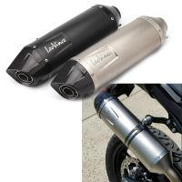 Universal Motorcycle Exhaust Pipe Carbon Fiber LeoVince Motor Muffler Exhaust Escape Moto Pipe with DB Killer R1 R3 R6 Z800 900