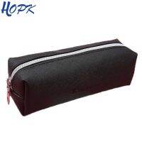 HOPK Vintage Black PU Leather Pencil Case School Pencilcase Big Retro Pencils Box for Girls Gift School Supplies Tools Pencil Cases Boxes