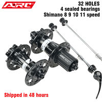 ARC 4แบริ่งที่ปิดสนิท Hub 32หลุมจักรยานเสือภูเขา Hub 6แผ่นสายฟ้า MTB Hub กับ Shimano HG Freehub ร่างกาย4 Pawls 48คลิกส่วนจักรยาน