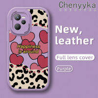 เคส Chenyyka สำหรับ Realme C35 C31 Narzo 50A Prime เคสโทรศัพท์หนังกันกระแทกลายการ์ตูนแฟชั่นน่ารักดีไซน์ใหม่เคสซิลิโคนนิ่มลายเลนส์เต็มรูปแบบเคสป้องกันกล้อง