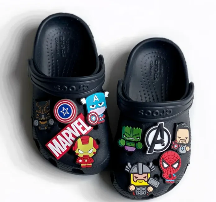 Croc Marvel Avengers 3D LED Jibbitz Set (10 PCS) ○ 3D Shoe Charm ○ Jibitz  for Croc Kids Shoes ○ Jibit Jibbit Spiderman Captain America Hulk Ironman  Black Panther | Lazada Singapore