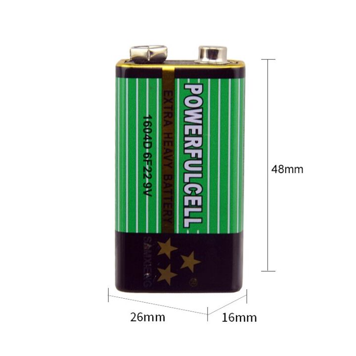 trending-6ชิ้น9โวลต์6f22-16340d-9โวลต์อัลคาไลน์คาร์บอนสำหรับมัลติมิเตอร์ไมโครโฟนของเล่นรีโมทแบตเตอรี่ควบคุม-ktv