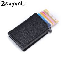 Yuntan ZOVYVOL กระเป๋าขนาดเล็กสำหรับผู้ชาย Dompet Koin ที่ใส่บัตรกระเป๋าเงินแบบสั่งทำชื่อ Rfid กระเป๋าสตางค์อัจฉริยะกระเป๋าเงินบุรุษหนังผู้ชายกระเป๋าเล็กกระเป๋าใส่เงินกระเป๋าเล็กสำหรับผู้หญิง