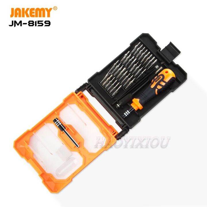 jakemy-jm-8159เครื่องมือมือดีไอวายชุดไขควงแม่นยำแบบพกพาสำหรับ-iphone-โทรศัพท์มือถือแว่นสายตาการซ่อมจอยเกมส์