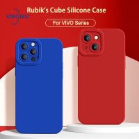 เคสซิลิโคนแบบอ่อน VIVO V29 V27e V27 Pro V25 5G V25e V23 V23e V21 V21e 4G เคสมือถือ ไตล์เรียบง่ายสำหรับ TPU สีพื้น สำหรับ