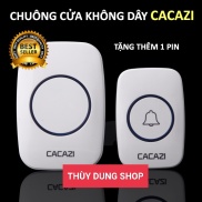 Chuông Cửa Không Dây Cacazi A10 - Bảo hành 3 tháng - Nút nhấn chống nước