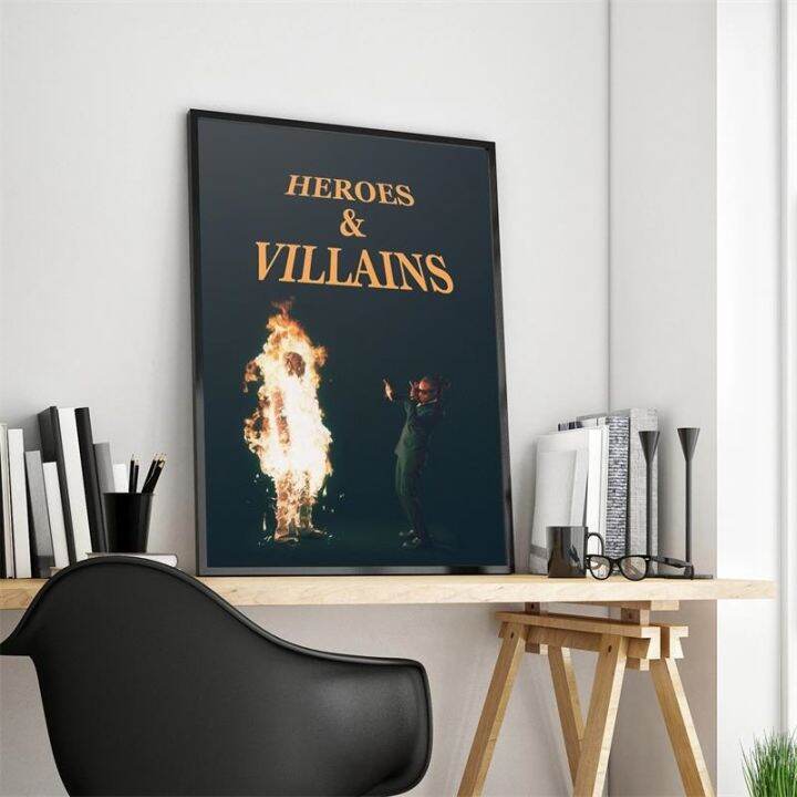 pop-rap-นักร้อง-metro-boomin-อัลบั้มเพลง-heroes-villains-hip-hop-21-savage-โปสเตอร์ผ้าใบ-aesthetic-พิมพ์-wall-art-ตกแต่งห้อง