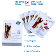 Hàng Nhập Khẩu Hàn Quốc Hộp 10 Túi Mặt nạ dưỡng da - Mặt nạ giấy Hồng Sâm thumbnail