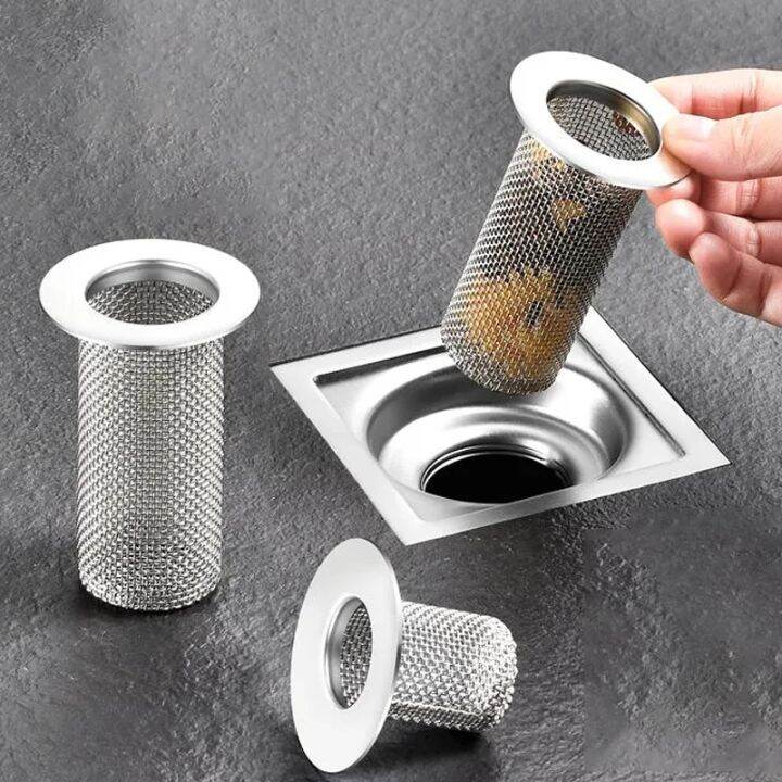 YESPERY Stainless Steel Floor Drain Filter Mesh Kitchen Sink Anti-clog ...