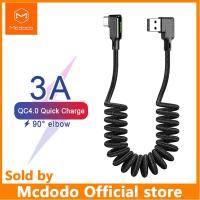 MCDODO หดรถฤดูใบไม้ผลิ Type C 3A สาย USB สำหรับหัวเว่ย Xiaomi ซัมซุงหนึ่งบวกค่าเร็ว 4.0 ชาร์จข้อมูล LED สาย