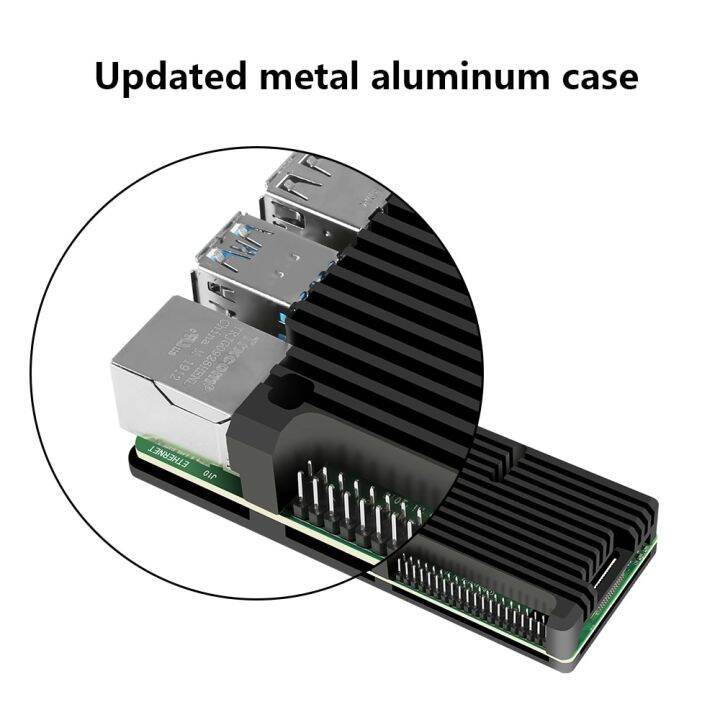hot-on-sale-fuchijin77-อะลูมิเนียมสำหรับ-raspberry-pi-4กล่องโลหะ-raspberry-pi-4พร้อมฮีทซิงค์สำหรับ-raspberry-pi-4-pi-4b-pi-3b