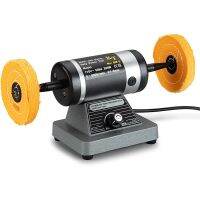 Bench Buffer Polisher, Jewelry Polisher, Benchtop Buffer Grinder with 2 Cotton Polishing Wheels,