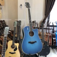 Đàn Guitar Acoustic Rosen G11CS màu xanh đá dáng D chính hãng