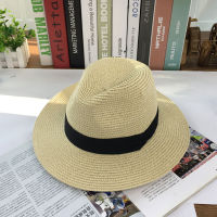 2023ใหม่ขนาดใหญ่ Sun หมวกปานามาหมวก Lady Beach กว้าง brim straw หมวกฤดูร้อน Sun หมวก PLUS ขนาด Fedora หมวก61.-64ซม.