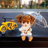 hot【DT】✇☁❈  1/6 or 1/12 Scale Transparent Umbrella for Blyth Barbies OB11 1/8 BJD Accessories