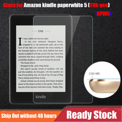 สำหรับ Amazon Kindle Paperwhite 5 11th ขนาด6.8นิ้วแผ่นป้องกันหน้าจอกระจกเทมเปอร์9H Paperwhite 5 KPW5 Sreen ฟิล์มป้องกัน