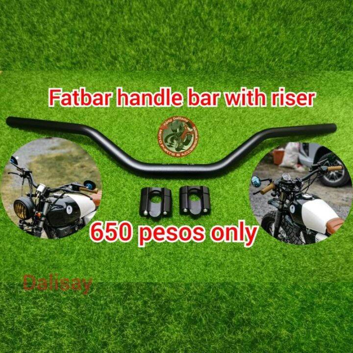 Scrambler handle bar fatbar bar with riser retro Lazada PH