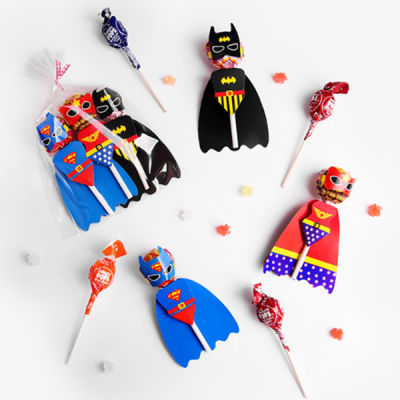 120ชิ้น Superhero กระดาษลูกอม Bat Man/Super Man/Wonder ผู้หญิง Lollipop การ์ดตกแต่งวันเกิดสำหรับเด็ก DIY ของขวัญขนม Supply