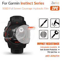 Zenia 2PCS HD แบบเต็มหน้าจอขอบโค้งเต็มรูปแบบฟิล์มกันรอยสำหรับ Garmin Instinct Tactical Esports Camo Surf Solar สมาร์ทวอทช์ HD 9H ล่องหนล่องหนที่มองไม่เห็นฟิล์มนุ่ม TPU ฟิล์มป้องกันฟิล์มป้องกันการระเบิดป้องกันรอยขีดข่วน