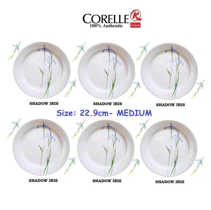CORELLE Luncheon Plate 22.9cm 6pcs. Shadow Iris Lazada PH