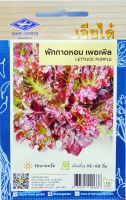 ผักกาดหอม เพอเพิล Lettuce Purple เมล็ดพันธุ์ตราเครื่องบิน เจียไต๋ อัตราความงอก 80% น้ำหนักสุทธิ 0.2 กรัม จำนวนเมล็ด (ประมาณ) 200 เมล็ด