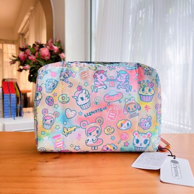 Lesportsac 2023 แบรนด์ร่วมใหม่กระเป๋าเครื่องสำอางกระเป๋าใส่เหรียญ7121